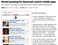 Savannah Morning News App Story